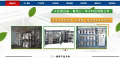 青州三*凈水科技有限公司網(wǎng)頁制作平面設(shè)計(jì)案例作品